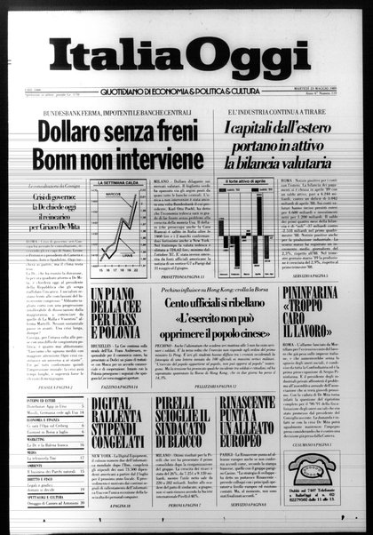 Italia oggi : quotidiano di economia finanza e politica